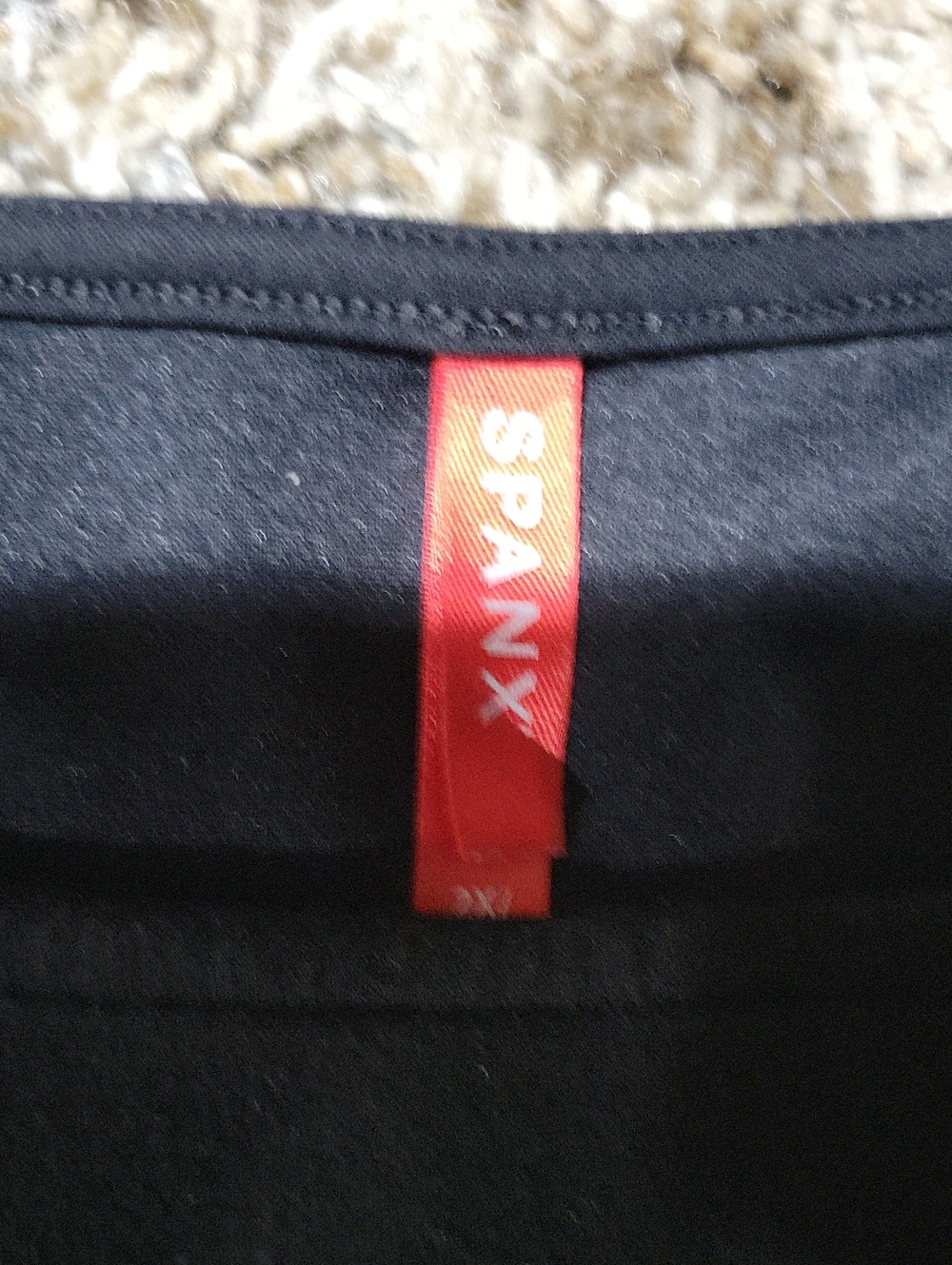 SPANX Black Crop Short Sleeve Crewneck Top - Picture 2 of 4